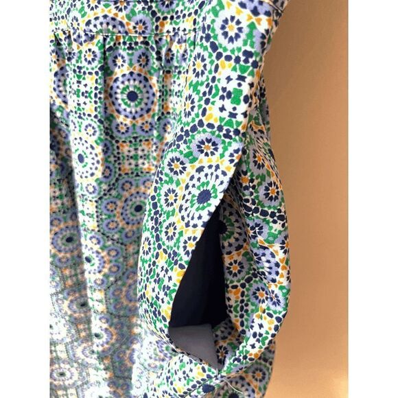 J Crew Factory Womens Fully Lined Summer Casual Slip Dress with pockets Green Pu - Picture 4 of 8